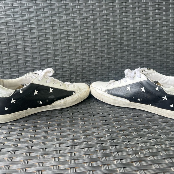 Golden Goose Black and White Star Sneakers - Picture 5 of 6